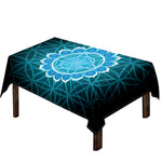 Vishuddha Chakra Spiritual Print Tablecloth