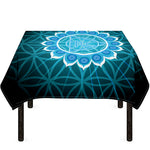 Vishuddha Chakra Spiritual Print Tablecloth