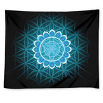 Vishuddha Chakra Spiritual Print Tapestry