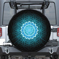 Vishuddha Chakra Spiritual Print Tire Cover