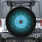 Vishuddha Chakra Spiritual Print Tire Cover With Camera Hole