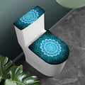 Vishuddha Chakra Spiritual Print Toilet Lid And Tank Cover Set
