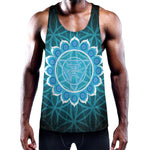 Vishuddha Chakra Spiritual Print Training Tank Top
