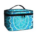 Vishuddha Chakra Spiritual Print Travel Makeup Bag