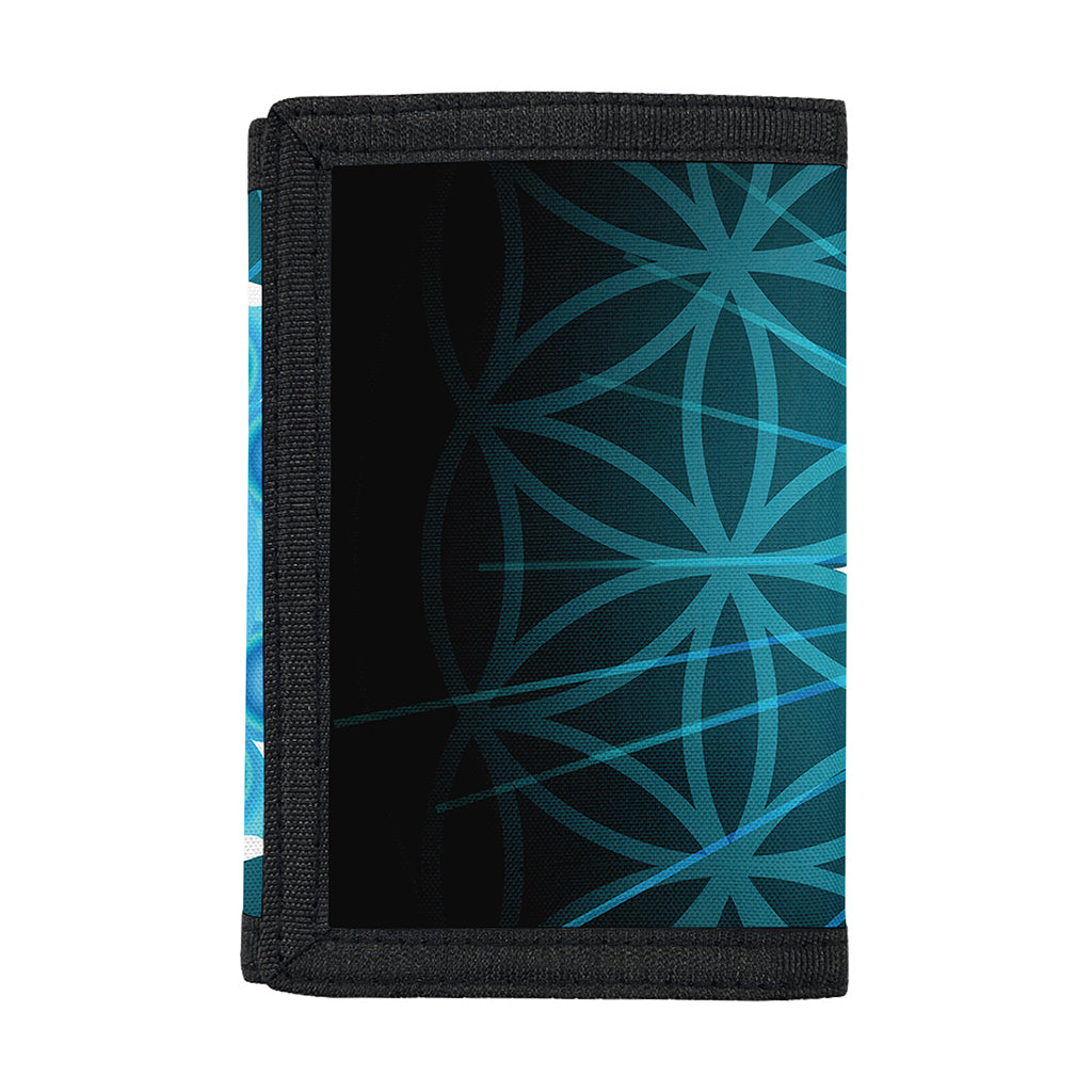 Vishuddha Chakra Spiritual Print Trifold Wallet