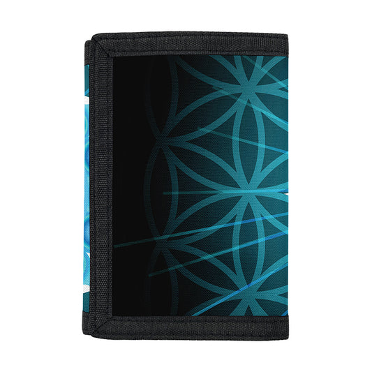 Vishuddha Chakra Spiritual Print Trifold Wallet