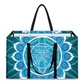 Vishuddha Chakra Spiritual Print Utility Tote Bag