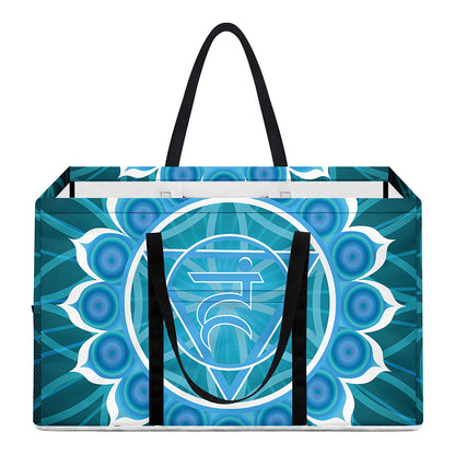 Vishuddha Chakra Spiritual Print Utility Tote Bag