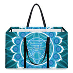 Vishuddha Chakra Spiritual Print Utility Tote Bag