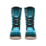 Vishuddha Chakra Spiritual Print Winter Boots