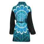 Vishuddha Chakra Spiritual Print Women's Bathrobe