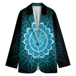 Vishuddha Chakra Spiritual Print Women's Blazer