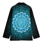 Vishuddha Chakra Spiritual Print Women's Blazer