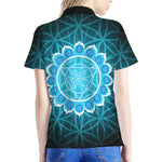 Vishuddha Chakra Spiritual Print Women's Polo Shirt