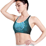 Vishuddha Chakra Spiritual Print Women's Sports Bra