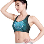 Vishuddha Chakra Spiritual Print Women's Sports Bra