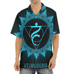 Vishuddha Chakra Symbol Print Aloha Shirt