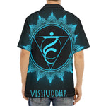Vishuddha Chakra Symbol Print Aloha Shirt