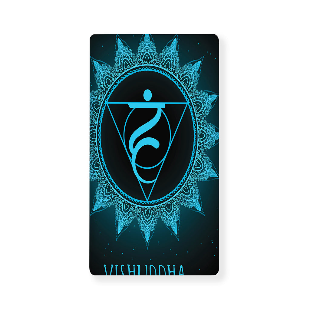 Vishuddha Chakra Symbol Print Baby Crib Sheet