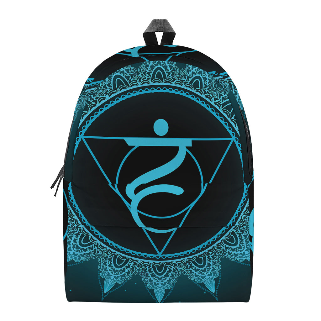 Vishuddha Chakra Symbol Print Backpack