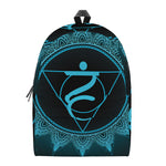 Vishuddha Chakra Symbol Print Backpack