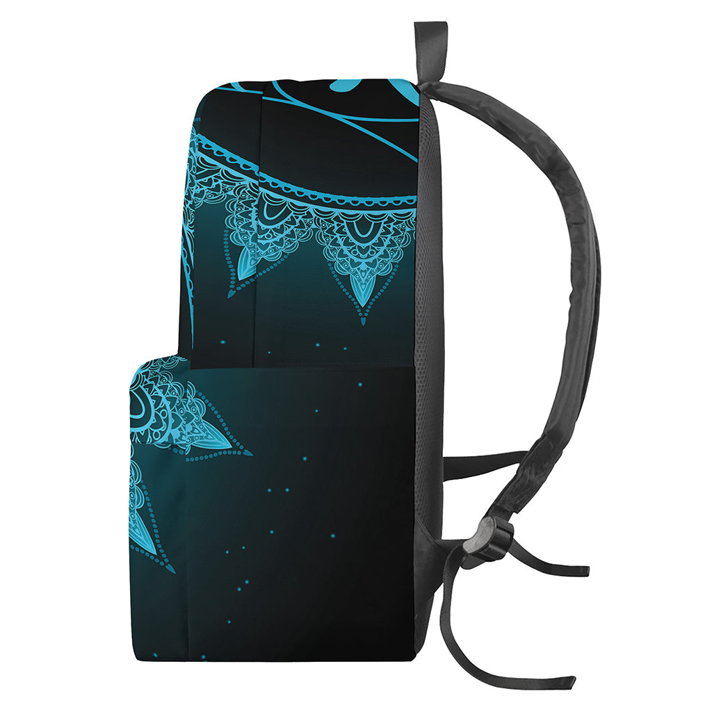 Vishuddha Chakra Symbol Print Backpack