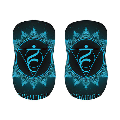 Vishuddha Chakra Symbol Print Bar Stool Covers
