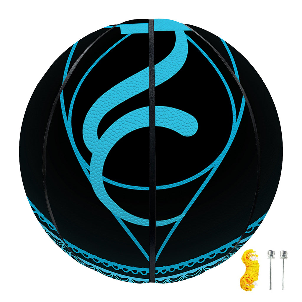 Vishuddha Chakra Symbol Print Basketball