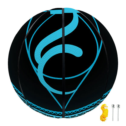 Vishuddha Chakra Symbol Print Basketball