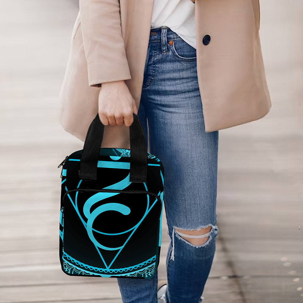 Vishuddha Chakra Symbol Print Bible Tote Bag