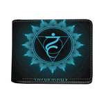 Vishuddha Chakra Symbol Print Bifold Wallet