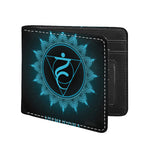 Vishuddha Chakra Symbol Print Bifold Wallet