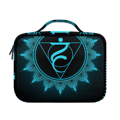 Vishuddha Chakra Symbol Print Briefcase Bible Bag