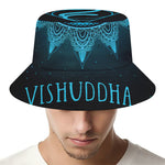 Vishuddha Chakra Symbol Print Bucket Hat