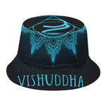 Vishuddha Chakra Symbol Print Bucket Hat