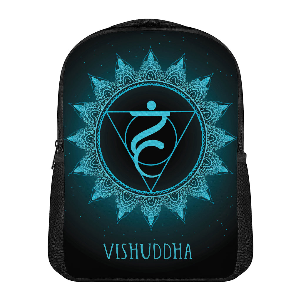 Vishuddha Chakra Symbol Print Casual Backpack