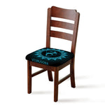 Vishuddha Chakra Symbol Print Chair Cushion Cover
