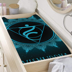 Vishuddha Chakra Symbol Print Changing Pad Cover