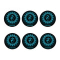 Vishuddha Chakra Symbol Print Coaster Set