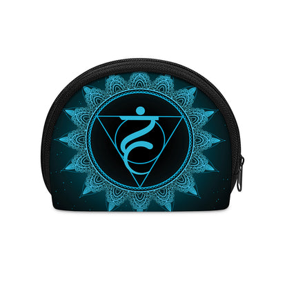 Vishuddha Chakra Symbol Print Coin Purse