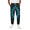 Vishuddha Chakra Symbol Print Cotton Sweatpants