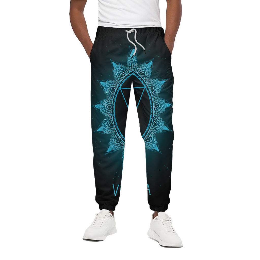 Vishuddha Chakra Symbol Print Cotton Pants