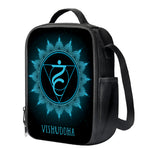 Vishuddha Chakra Symbol Print Crossbody Lunch Bag