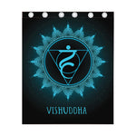 Vishuddha Chakra Symbol Print Curtain