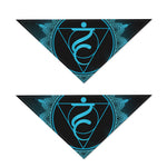Vishuddha Chakra Symbol Print Dog Bandana