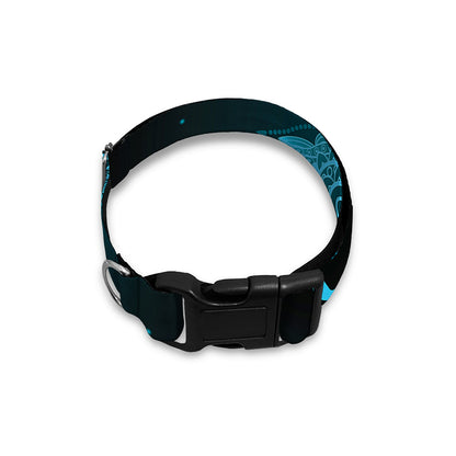 Vishuddha Chakra Symbol Print Dog Collar