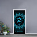 Vishuddha Chakra Symbol Print Door Sticker