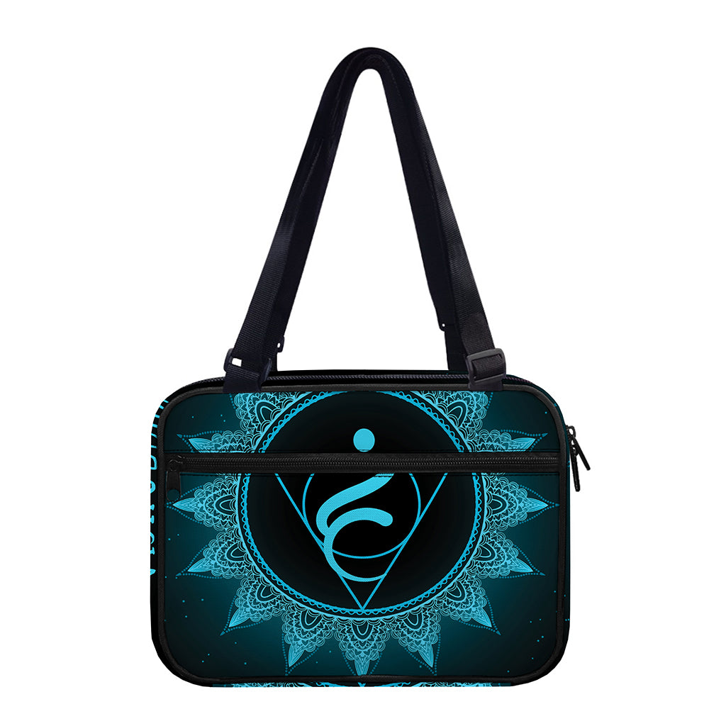 Vishuddha Chakra Symbol Print Double Strap Bible Bag