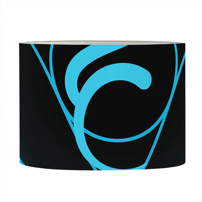 Vishuddha Chakra Symbol Print Drum Lamp Shade