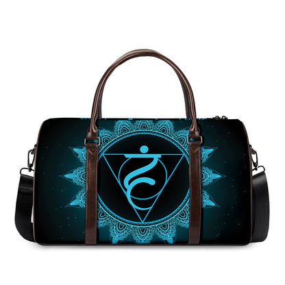 Vishuddha Chakra Symbol Print Duffle Bag